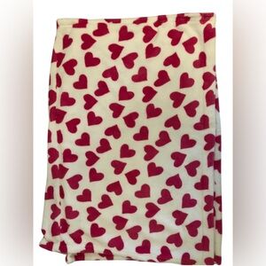 Enchanted Plus Size White with Pink Hearts Spa Wrap 3X